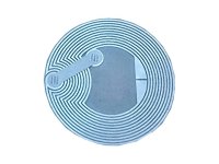 Self Adhesive RFID NFC Mifare sticker with 20 mm diameter and 0.2mm thickness